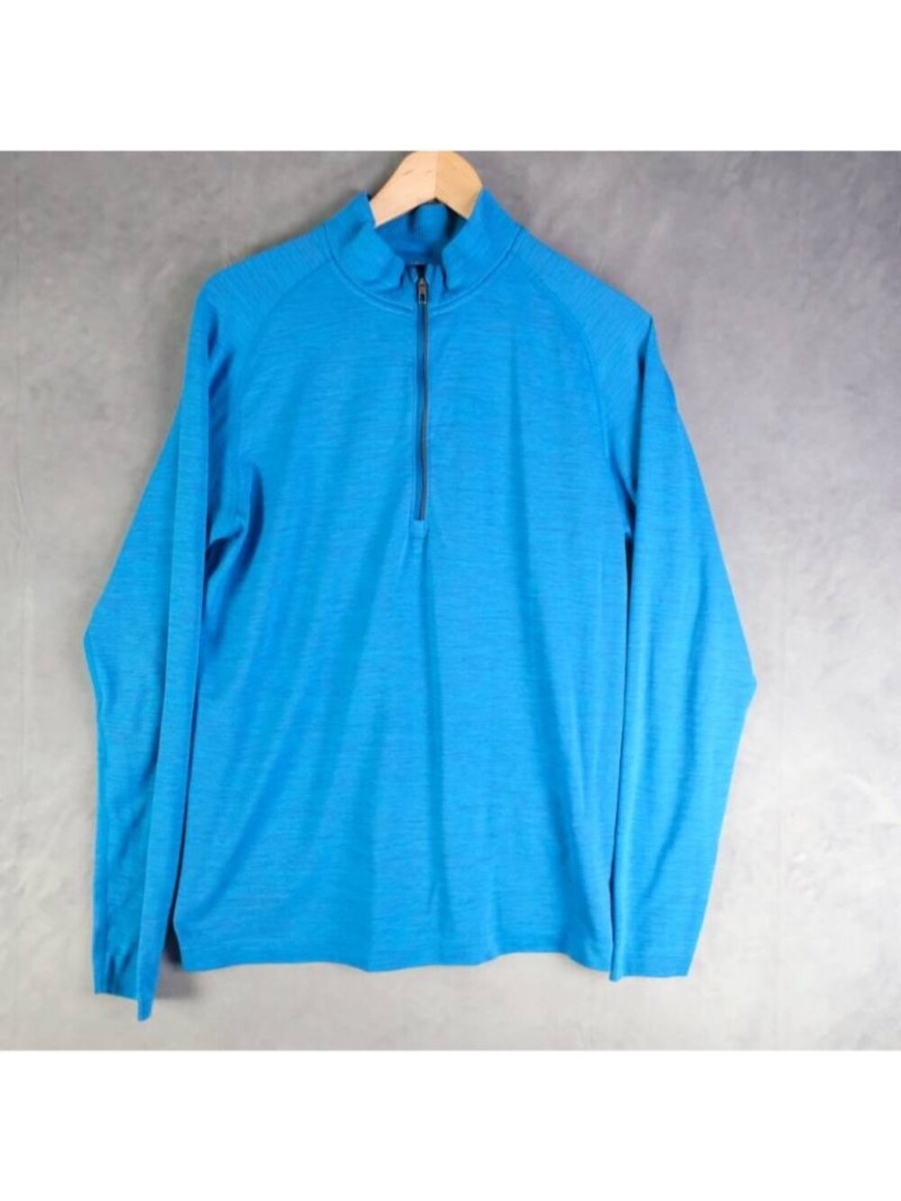 Lululemon Sweatershirt Mens Medium Blue Metal Vent Tech Half Zip Athletic